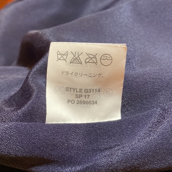 Blue Embroidery Circles on Black Cotton J. Crew w/Pockets Skirt Size 2 28” long - Picture 9 of 12